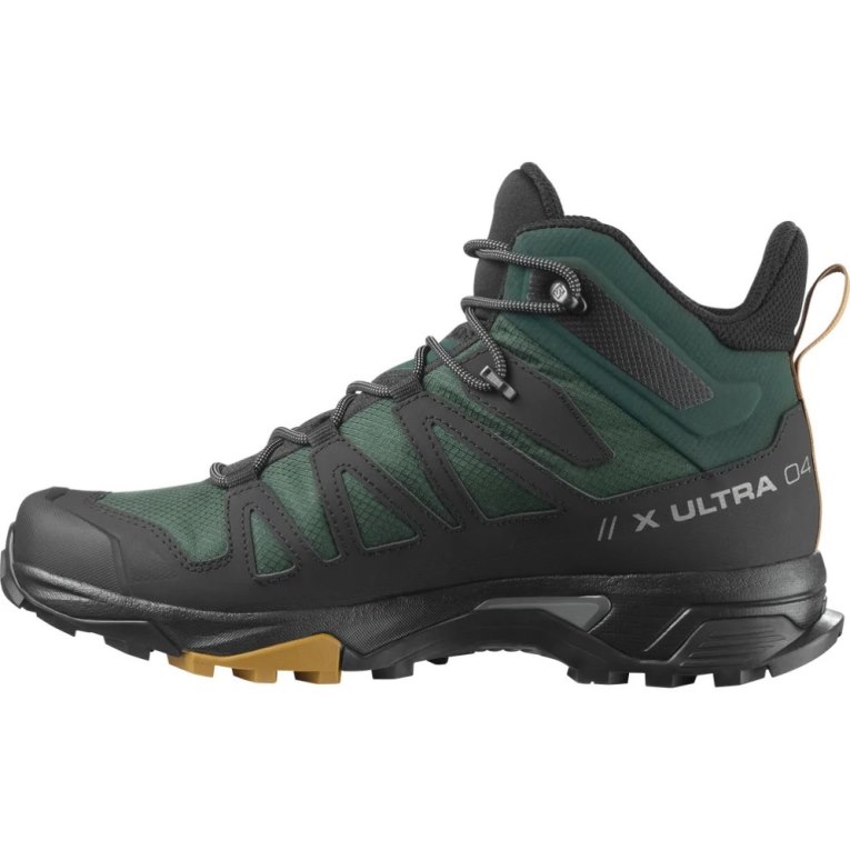 Botas Montaña Salomon X Ultra 4 Mid GTX Hombre Verdes Negros | MX RGDH023